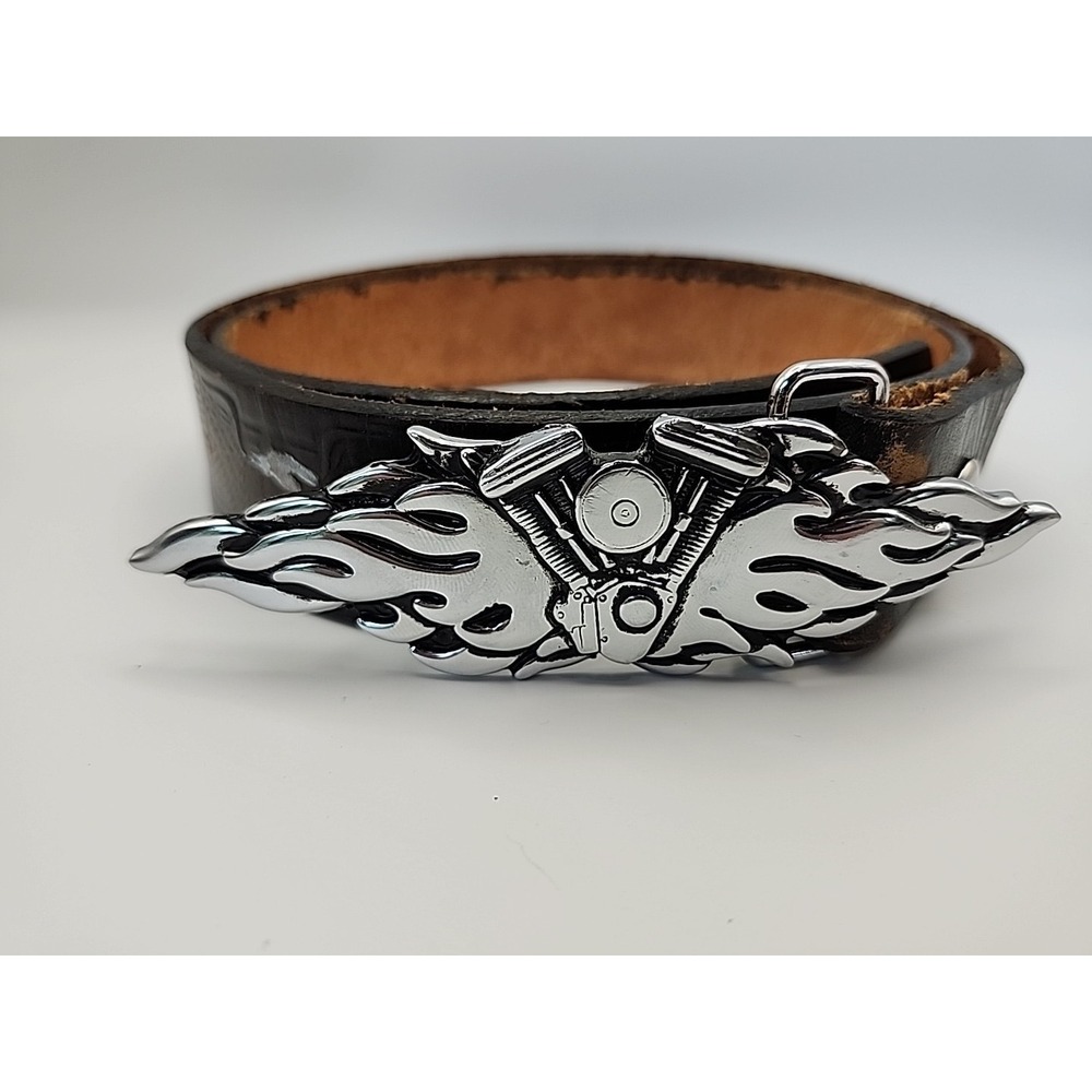 V-Twin Motorcycle Engine Bike Flames Motor engine Belt